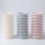 심플쿡 냉동밥 전자레인지 용기, 라이트그레이, 400ml, 24개